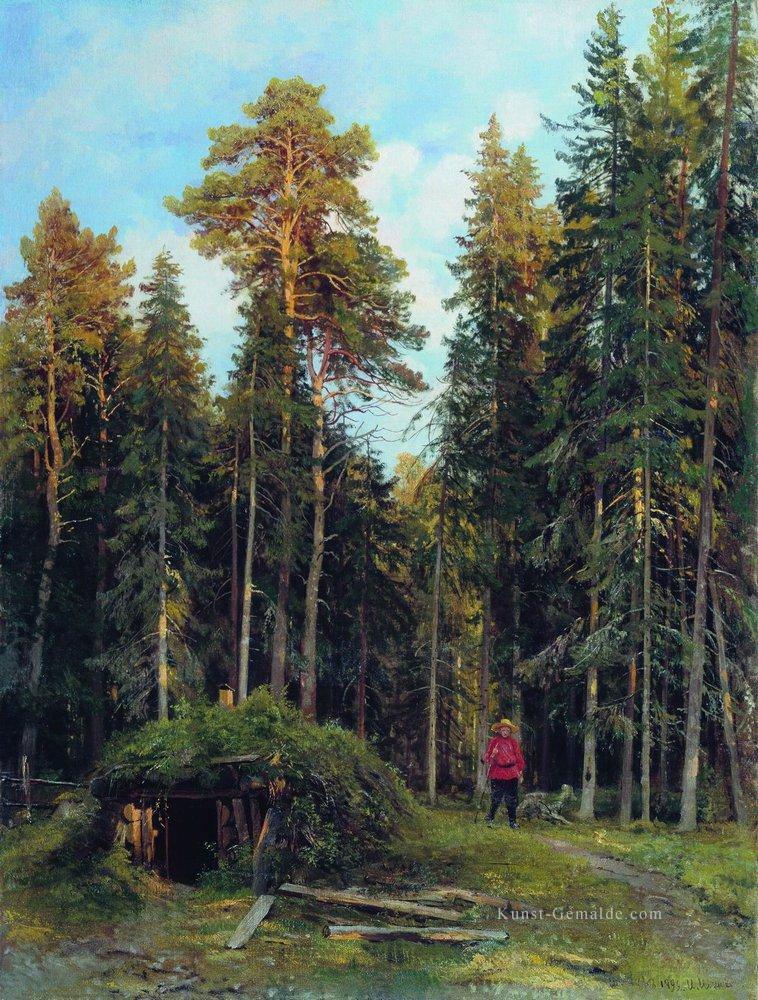 Abend 1892 klassische Landschaft Ivan Ivanovich Ölgemälde